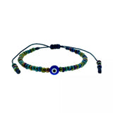 Evil Eye Glass Beads Bracelet Adjuatble