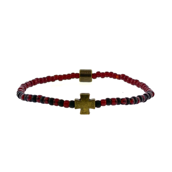 Cross Beads Stretchy Bracelet Men’s Women’s Cross Bracelet