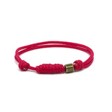 Beaded and Red Cord Knot  Bracelet by Ruigos