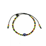 Evil Eye Bracelet Lucky Eye Handmade Colorful Bracelets Glass Beads by Ruigos