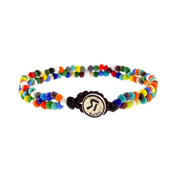 Colorful Mix Beads Button Silver Sterling  Bracelet By Ruigos