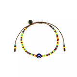 Evil Eye Bracelet Lucky Eye Handmade Colorful Bracelets Glass Beads by Ruigos