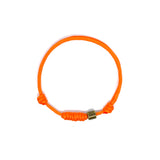 Beaded and Orange  Cord Knot  Bracelet by Ruigos