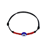 Evil Eye Glass Beads Adjustable Bracelet by Ruigos