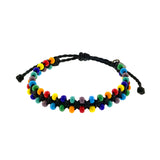 Friendships Colorful Beads Bracelet Waxed threaded By Ruigos