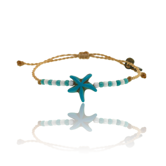 Ruigos Sea Star Jingle Bell  Friendship Bracelet Beach Jewelry Gifts Adjustable Waterproof