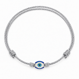 RUIGOS Aura – Enamel Evil Eye Adjustable Cord Bracelet