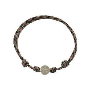 Stainless Steel Medal Saint Benedic Bracelet by Ruigos