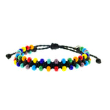 Friendships Colorful Beads Bracelet Waxed threaded By Ruigos