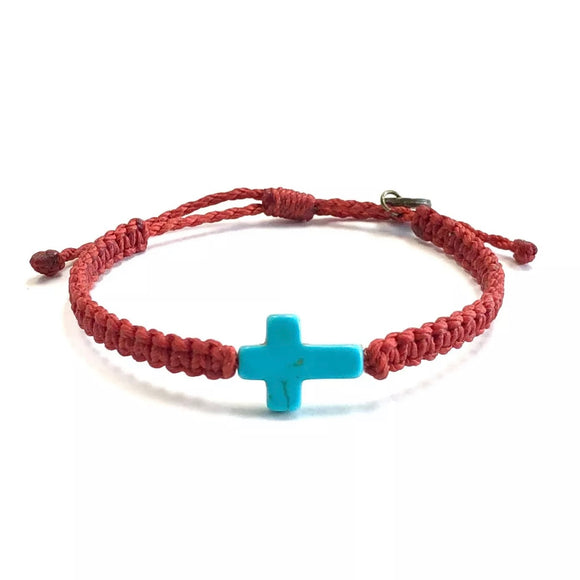 Cross Friendships Bracelets Men’s Women’s by Ruigos, Waxed thread