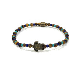 Turtle Tiger Eye & Glass Beads Bracelet By Ruigos