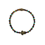 Turtle Tiger Eye & Glass Beads Bracelet By Ruigos