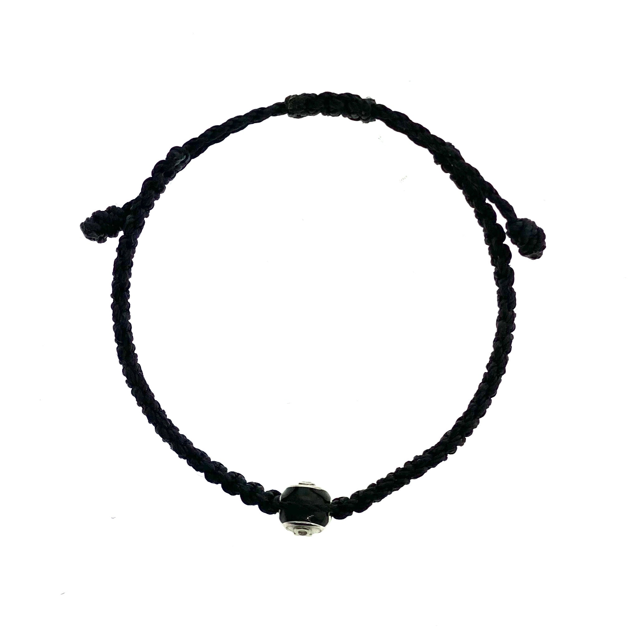 Ruigos Bracelet Black Magic 8 Ball Silver Sterling Enamel