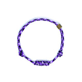 Beaded and Purple Cord Knot  Bracelet by Ruigos