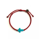 Cross Friendships Bracelets Men’s Women’s by Ruigos, Waxed thread