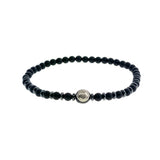 Silver Sterling Charm Magi 8 Ball Bead Bracelet By Ruigos