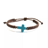 Cross Friendships Bracelets Men’s Women’s by Ruigos, Waxed thread