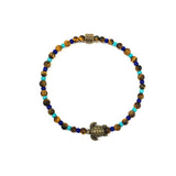 Turtle Tiger Eye & Glass Beads Bracelet By Ruigos