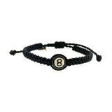 Black Magic 8 Ball  Friendship Bracelet Waxed thread  By Ruigos