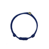 Beaded and Navy Blue Cord Knot  Bracelet by Ruigos