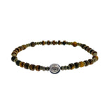 Silver Sterling Charm Magi 8 Ball Bead Hematite  Bracelet By Ruigos