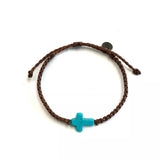 Cross Friendships Bracelets Men’s Women’s by Ruigos, Waxed thread