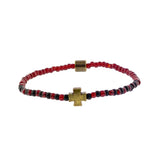 Cross Beads Stretchy Bracelet Men’s Women’s Cross Bracelet