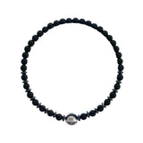 Silver Sterling Charm Magi 8 Ball Bead Bracelet By Ruigos