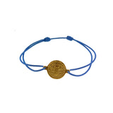 Medal Saint Benedict Blue  Bracelet by Ruigos stainless steel