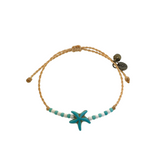 Ruigos Sea Star Jingle Bell  Friendship Bracelet Beach Jewelry Gifts Adjustable Waterproof