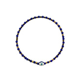 Charm Evil Eye Beaded Bracelet Silver Sterling with Enamel By Ruigos